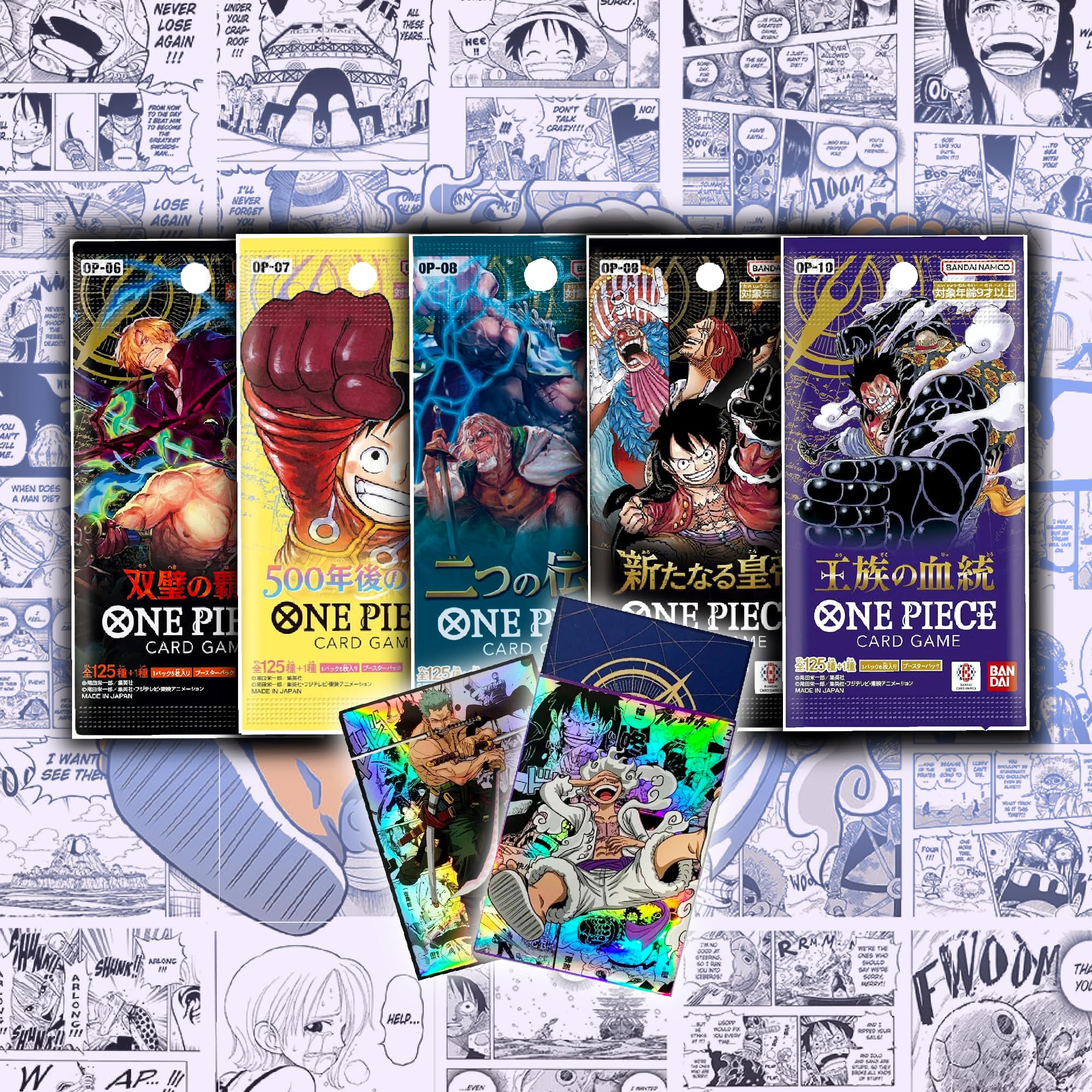 MYCYBERSTASH One Piece OP-06 booster pack sealed for collectors and opening excitement.