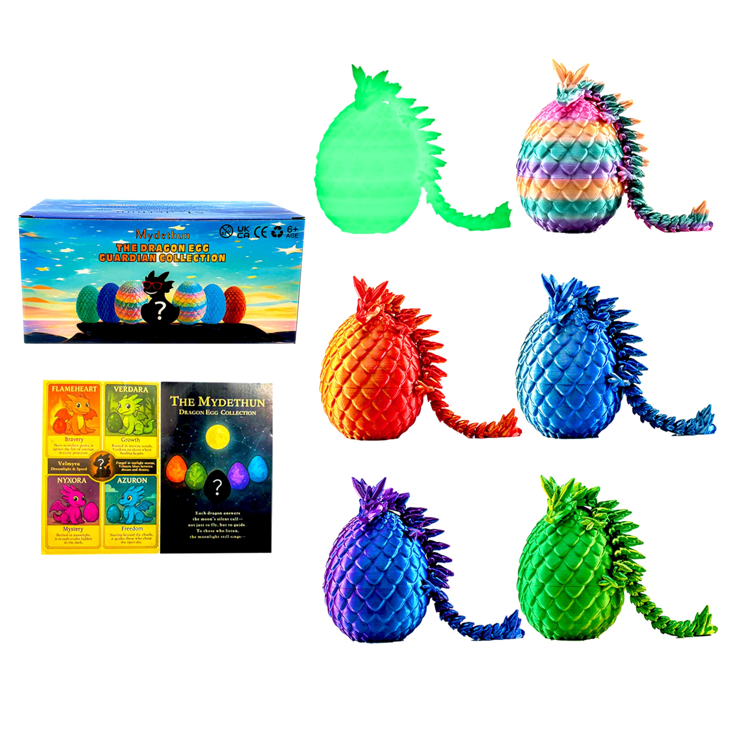 Mydethun 6 piece dragon eggs pack shown as classroom gifts