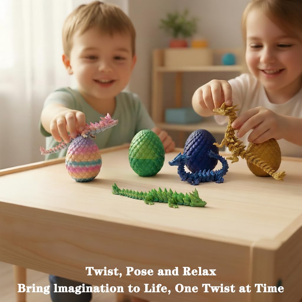 Mydethun dragon display on a shelf enhances any playroom.