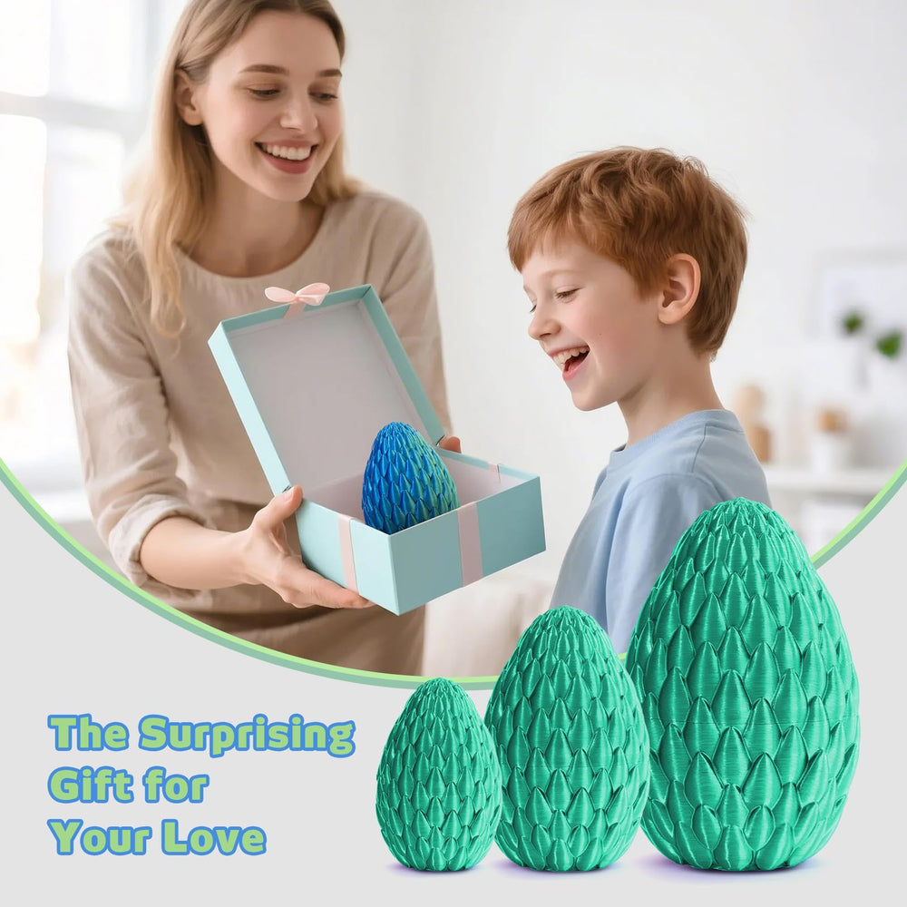 Mydethun Dragon Egg Family gift-ready dragon-scale box simplifies gifting and unboxing joy.