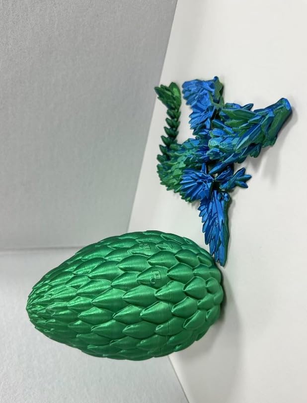 Mydethun Dragon Egg Family twist-open action reveals poseable dragon inside.