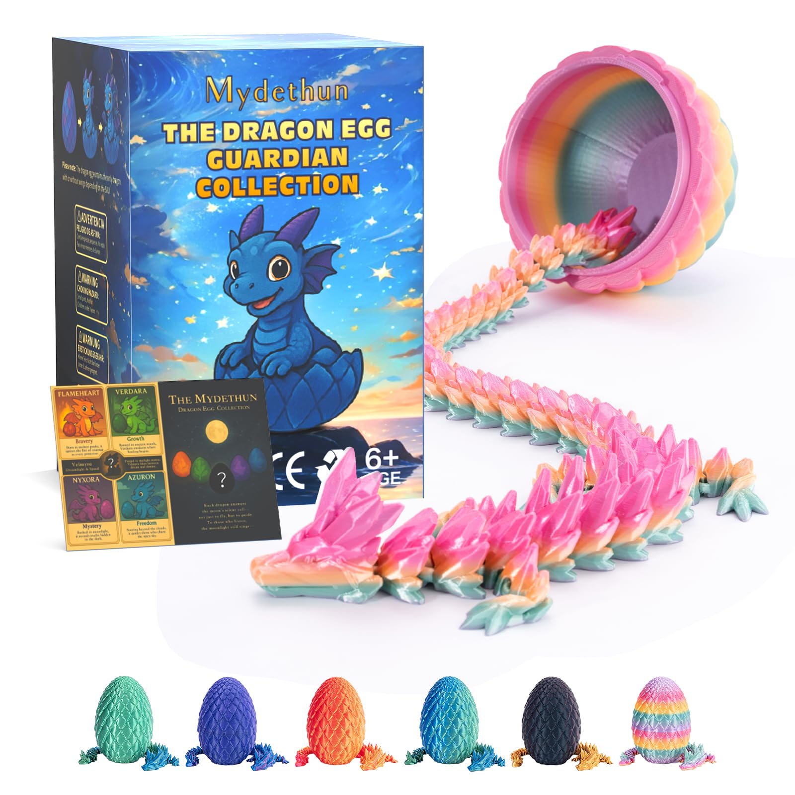 Mydethun Velmrya Dreamlight dragon egg 11-inch on display for focus and imagination