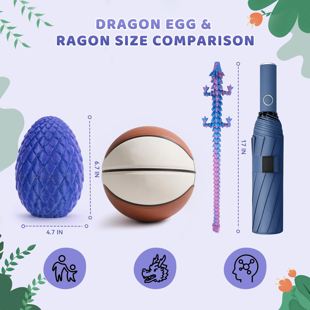 Mydethun Nyxora Purple dragon egg on desk display inspires focus