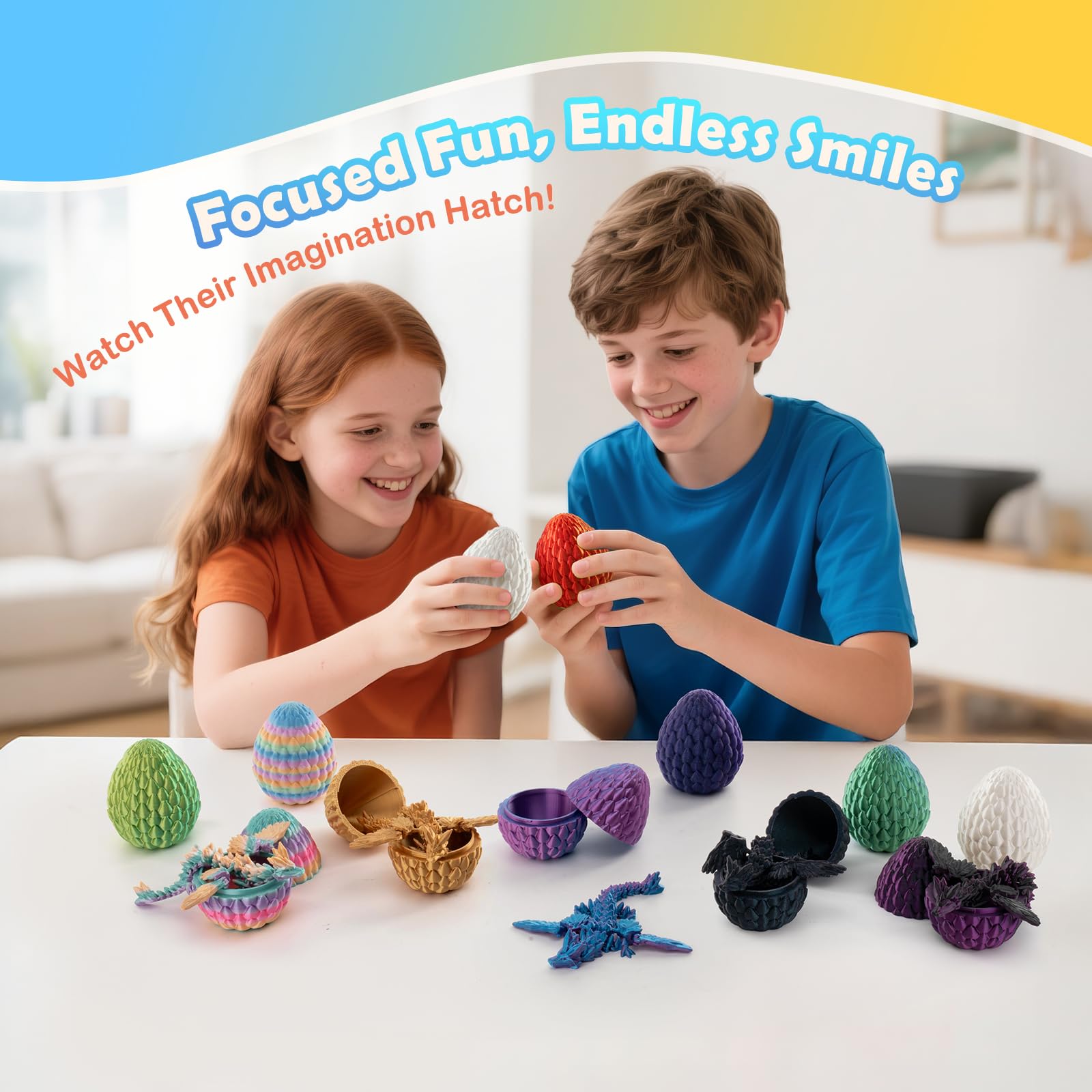 Mydethun Safe durable PLA dragon stands up to frequent handling.