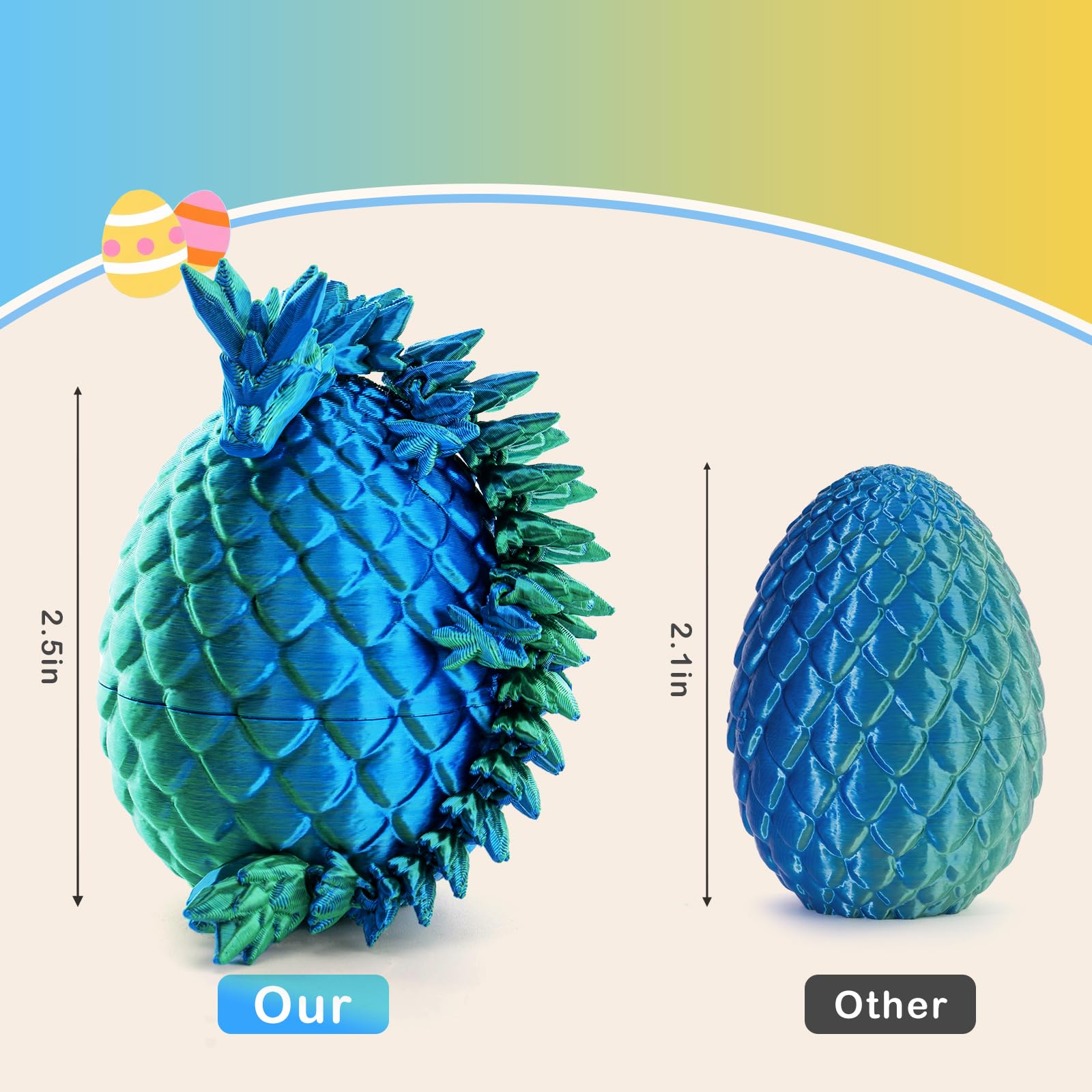 Mydethun safe durable PLA dragon egg designed for daily use