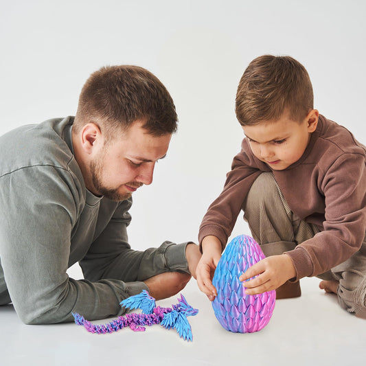 Mydhall articulated dragon inside is visible, inviting imaginative play