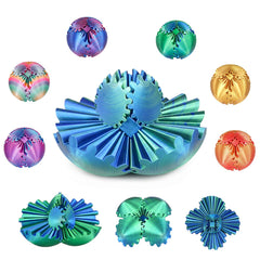 Mydhall Gear Ball forest green 2.6 inch top view for tactile focus and calm.