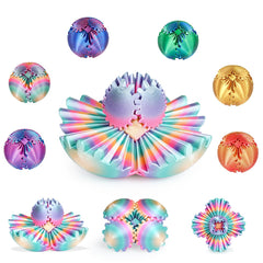 Mydhall Gear Ball front view rainbow highlights bright colors for visual stimulation and focus.