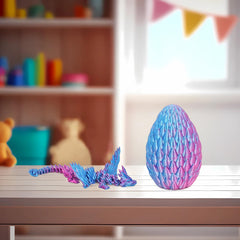 Mydhall gradient dragon egg display setup emphasizes fantasy inspired decor at home