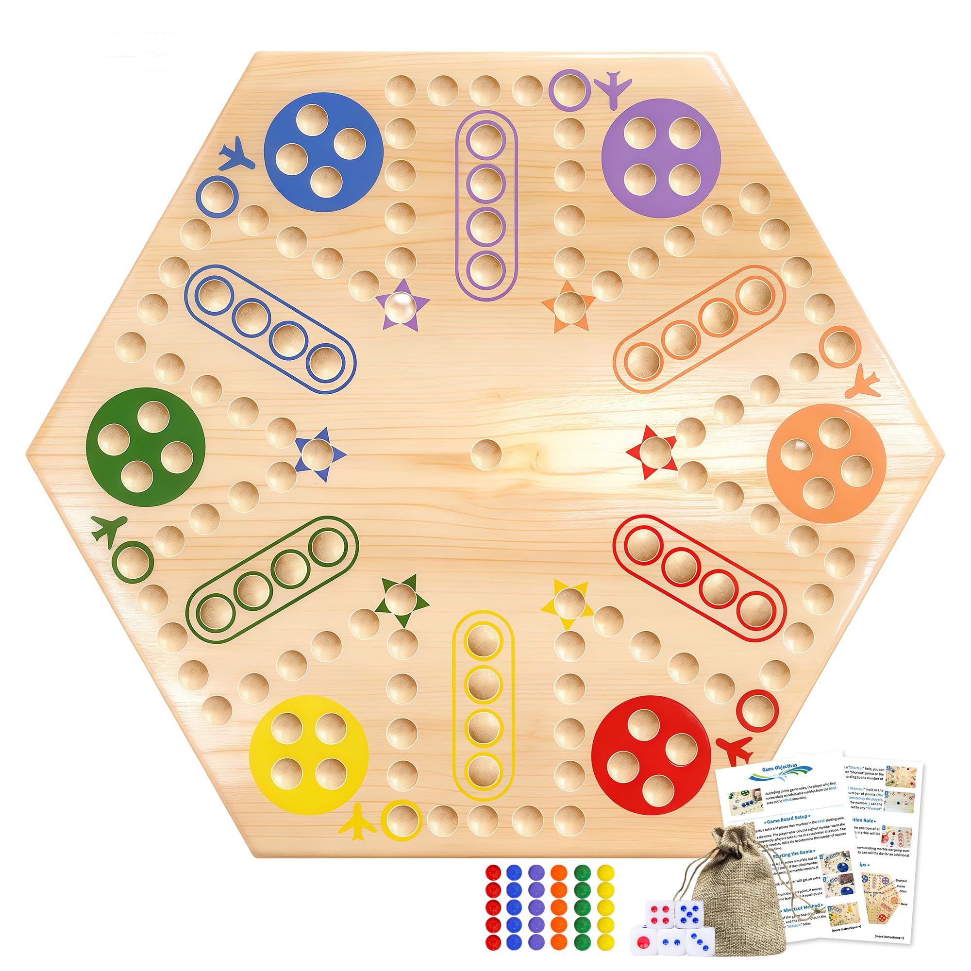 MygikAct Wahoo board double-sided layout for versatile family play.