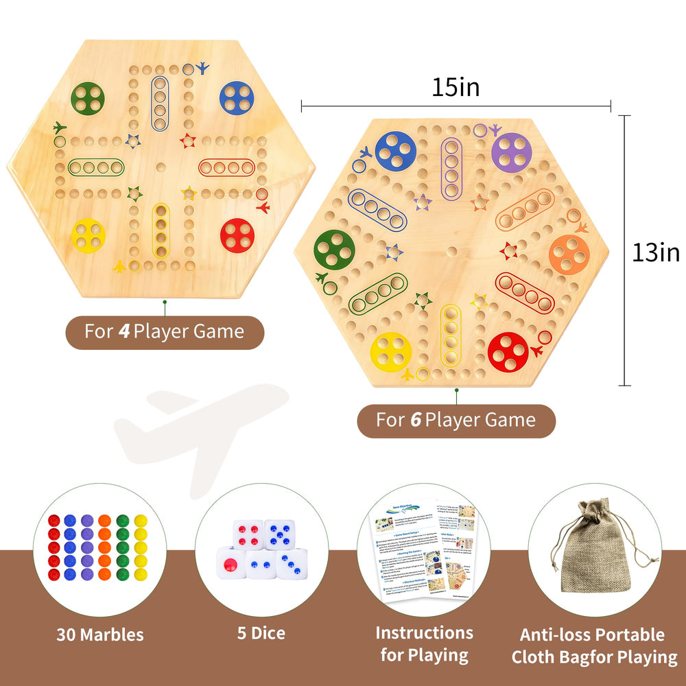 MygikAct Wahoo six precision dice for quick, exciting turns.