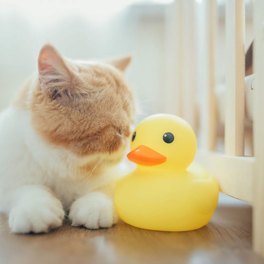 MyLifeUNIT 4inch yellow bath duck sized for small hands