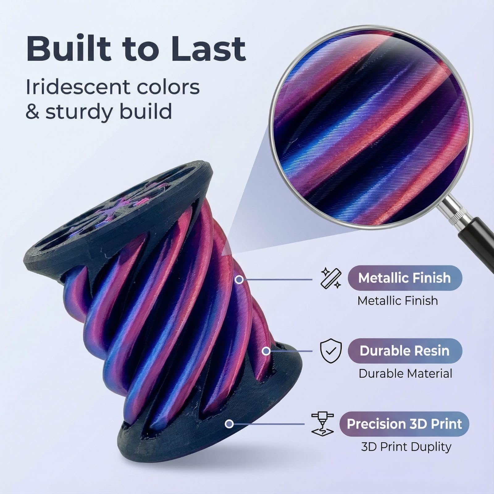 Mymegan iridescent colors fidget toys shift with light to boost focus.