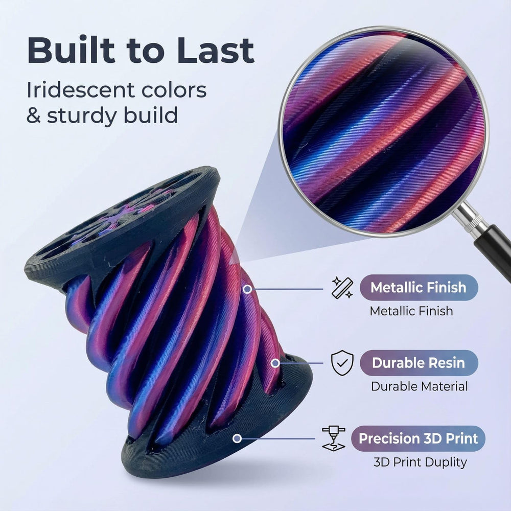 Mymegan iridescent colors fidget toys shift with light to boost focus.