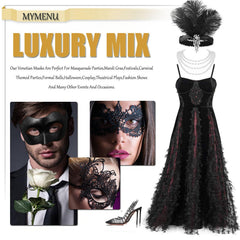 MYMENU masquerade mask-adjustable-ribbon ensures secure fit