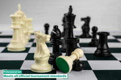Mynnnat chess pieces stored in reusable bags for quick setup