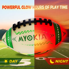 MYOKIA rubber construction football for comfortable grip and throwing