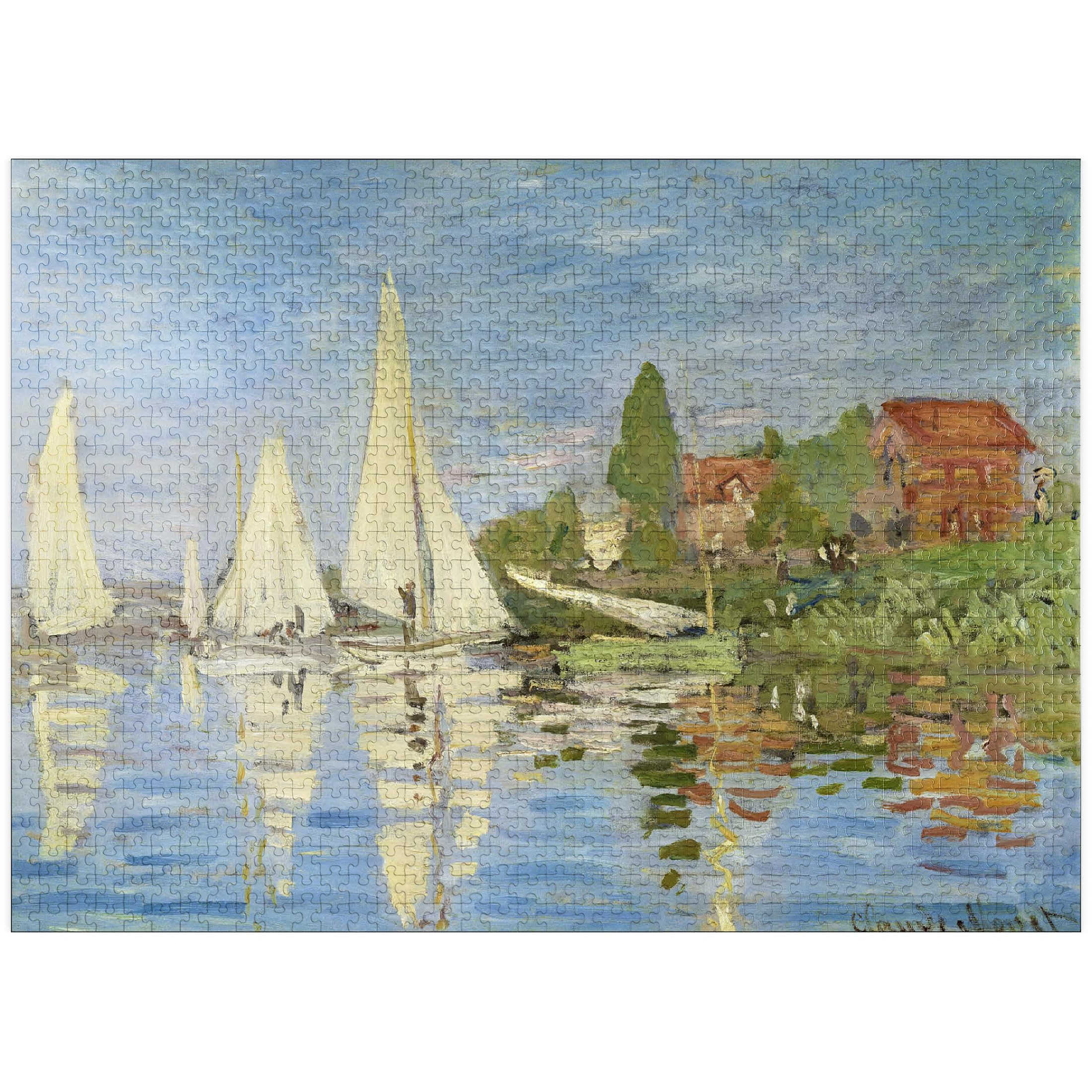 MyPuzzle Monet Regattas at Argenteuil cover image showing vivid colors for engaging puzzle play