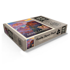 MyPuzzle Grand Canyon Sunset puzzle pieces close-up show precise cuts.