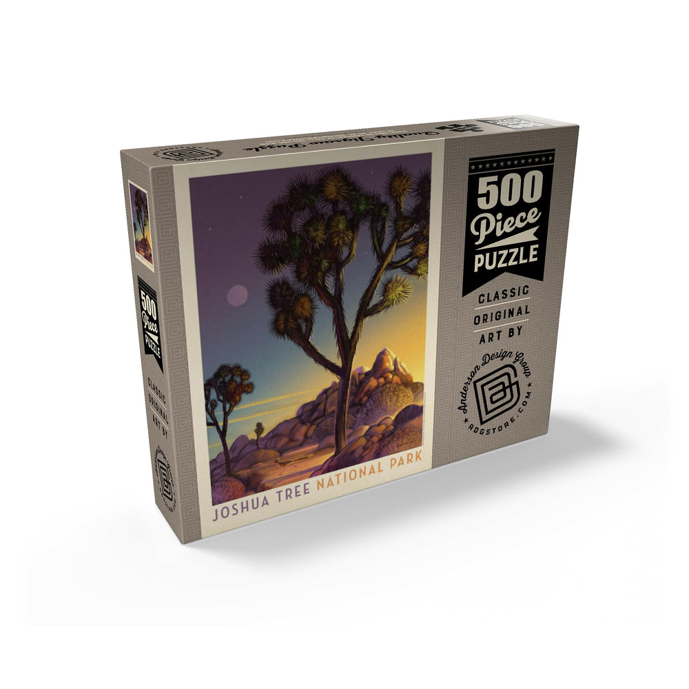 MyPuzzle Joshua Tree Evening pieces layout reveals vibrant colors for immersive solving.
