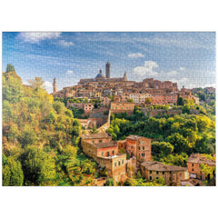 MyPuzzle Siena panorama full view offers a vibrant cityscape for a captivating puzzle session.