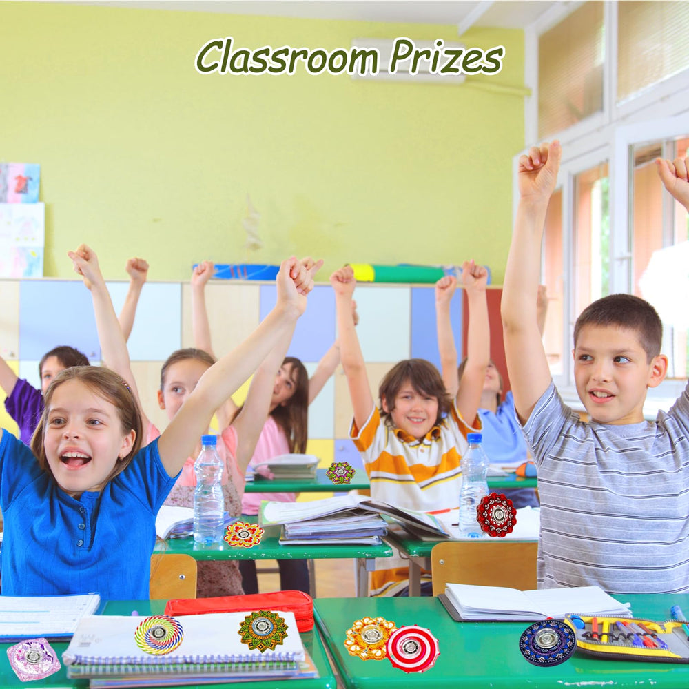 MYREQIA classroom prize spinners suitable for incentives and rewards.