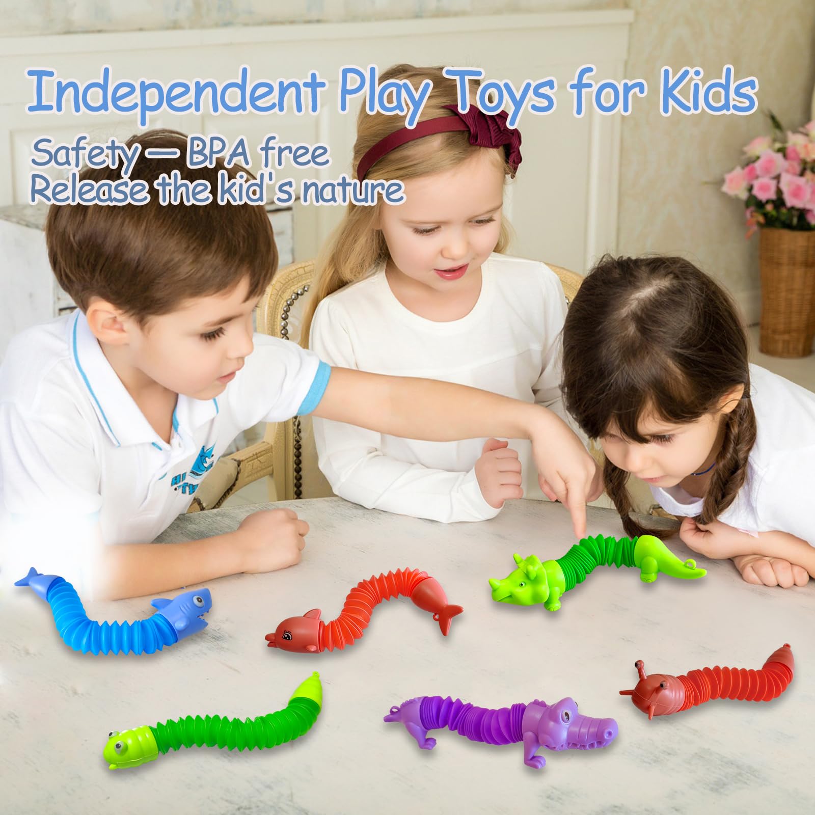 MYREQIA Pop Tubes Party Favors: ideal gifts for birthdays and celebrations