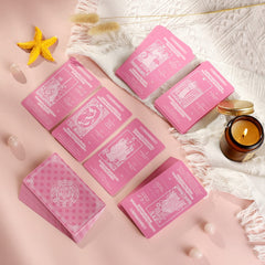 Myripoly 78-card deck with upright and reversed meanings on the front