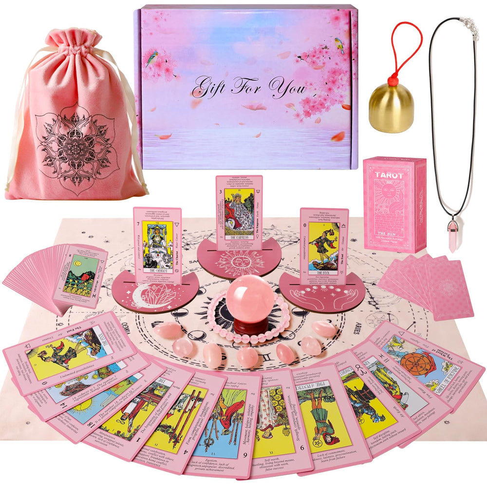 Myripoly pink tarot deck box for easy daily divination.