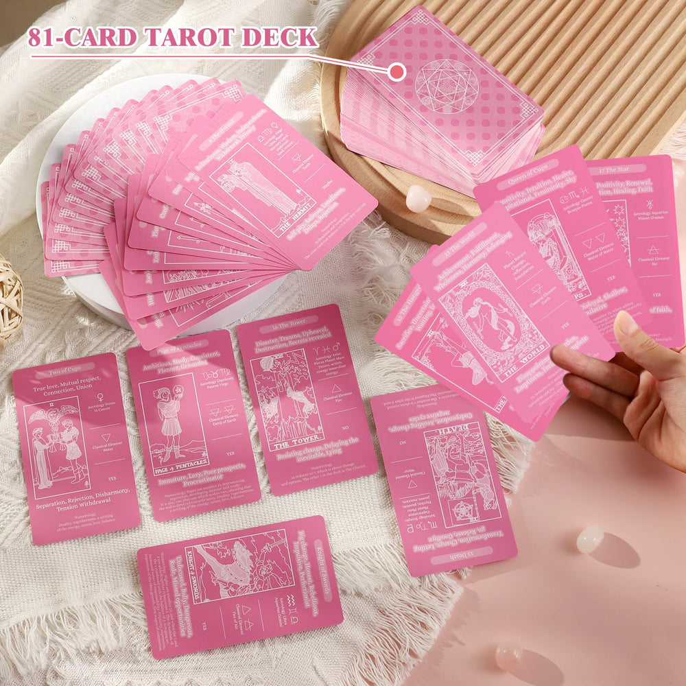 Myripoly tarot cards have a glossy, durable finish