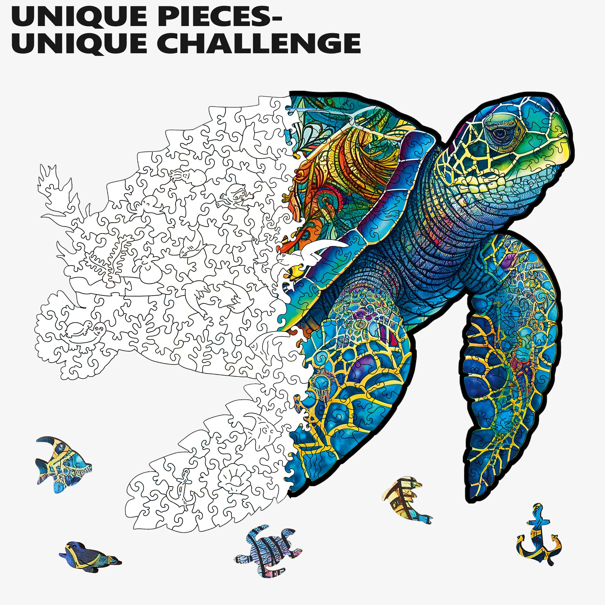 Mys Aurora 5mm puzzle pieces texture, smooth finish and precise cuts