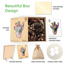 Mys Aurora linen dust-proof bag protects puzzle parts between sessions