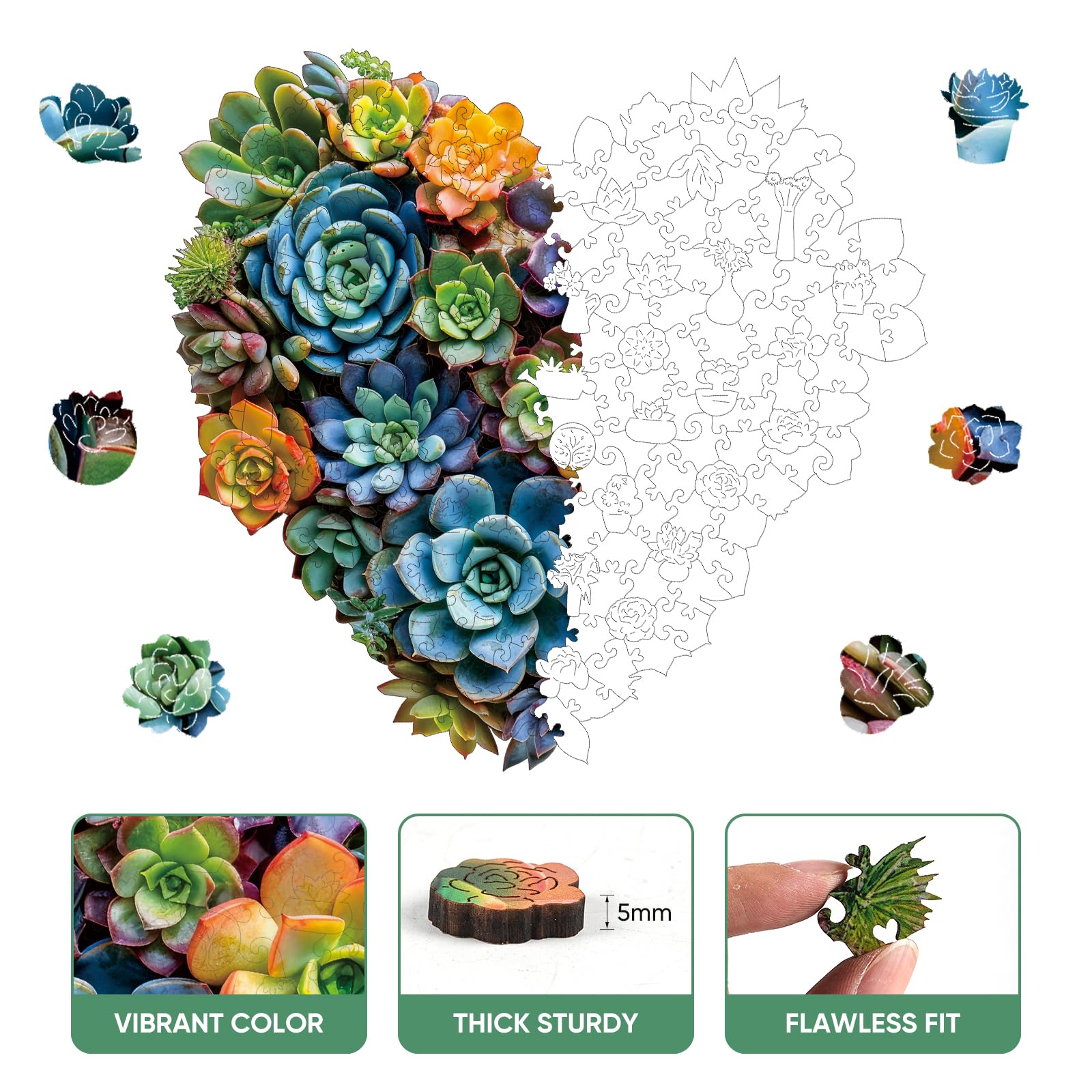 Mys Aurora precision-cut pieces deliver a precise fit and smooth assembly.