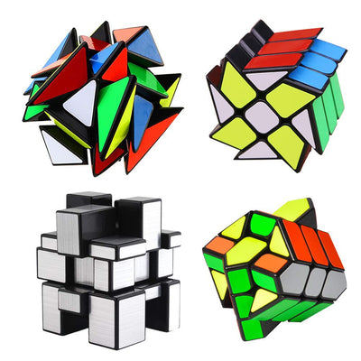 Mysterystone YJ cube set 3x3 fluctuation angle puzzle close-up for brain-teasing fun