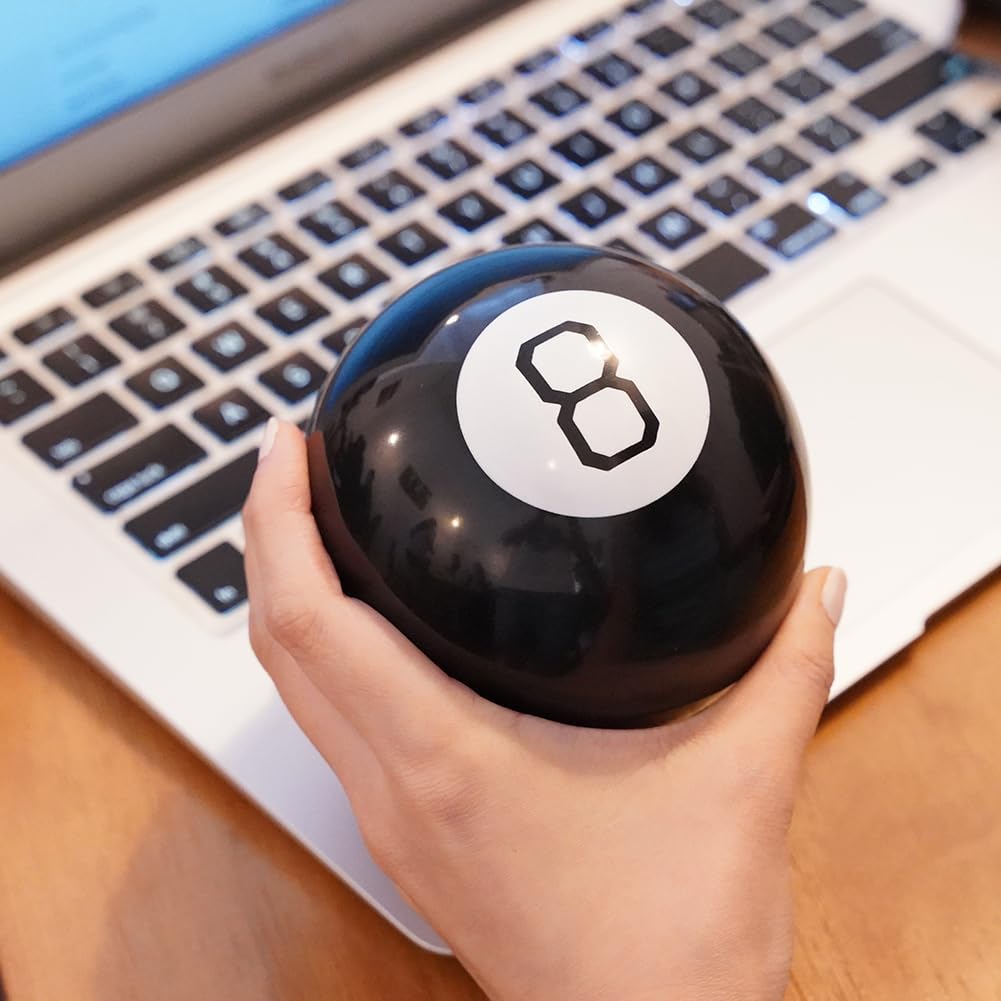 MystiCabin Mystic 8 Ball question-answer window shows playful hints.