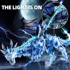 Myth Qholve Dark Ice Dragon base provides a stable flight-ready display
