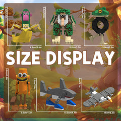 Myth Qholve frog building block figure adds colorful storytelling charm.