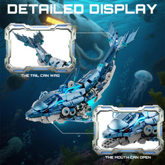 Myth Qholve blue dolphin exposed gears highlight mechanical aesthetics.