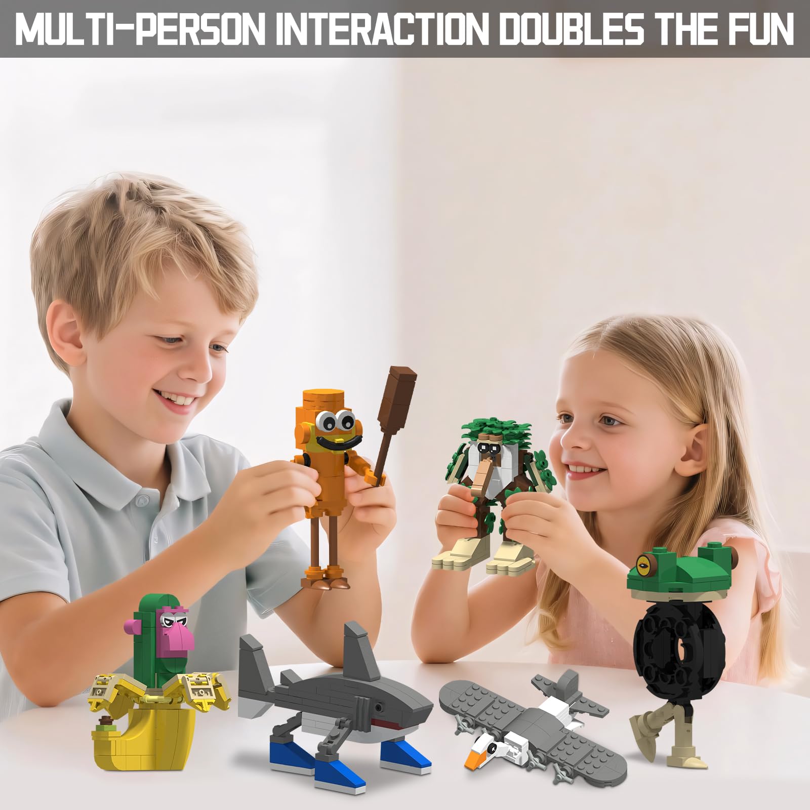 Myth Qholve tree-man building block figure brings whimsy to shelves.