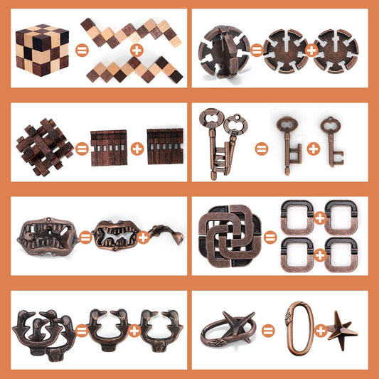Mytothfy 3D brain teaser designs for adults and teens with varying difficulty