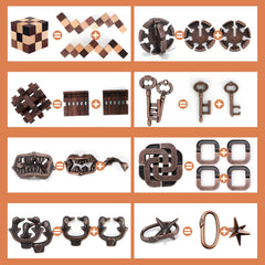 Mytothfy 3D brain teaser designs for adults and teens with varying difficulty