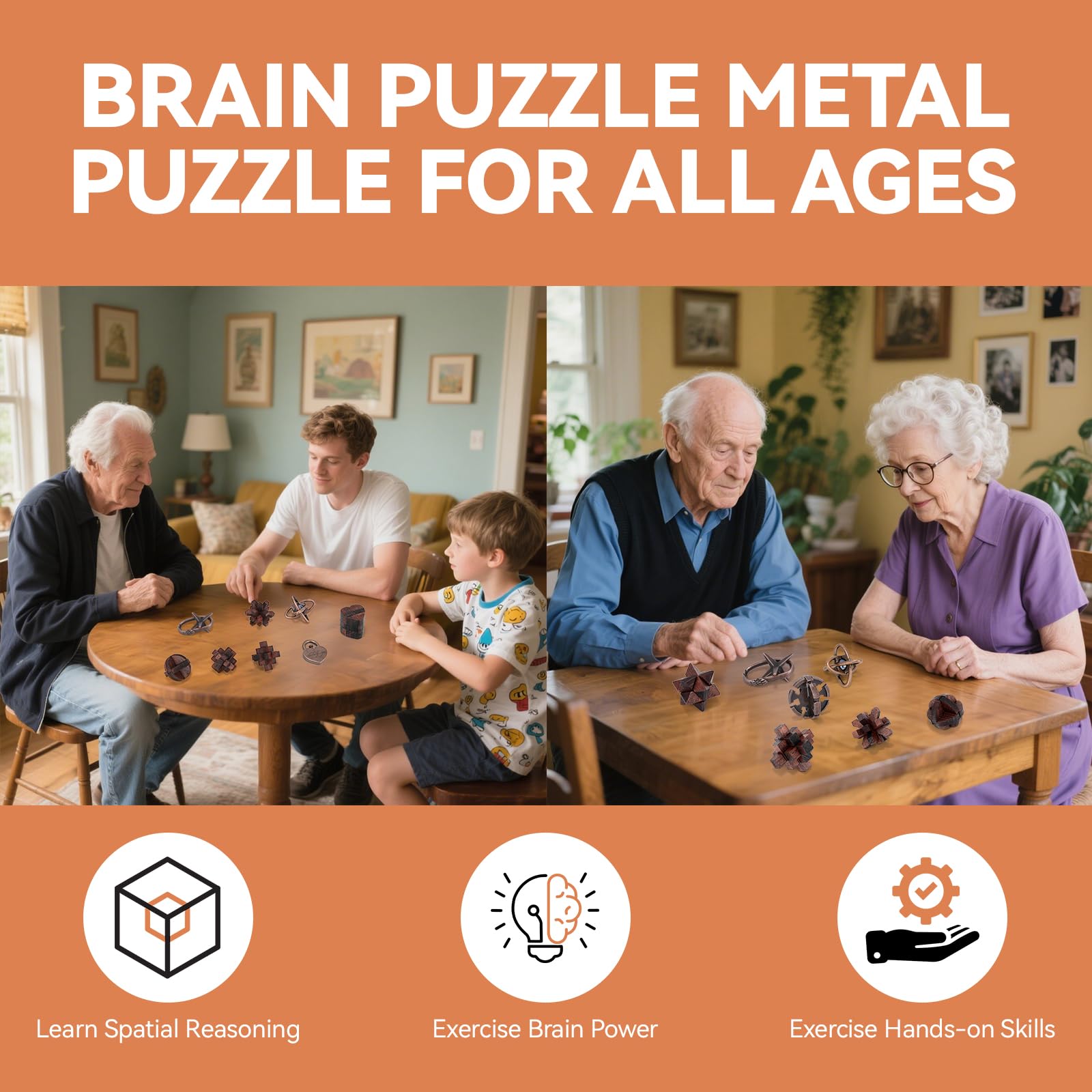 Mytothfy gift box brain teaser puzzles, ideal for friends and family.