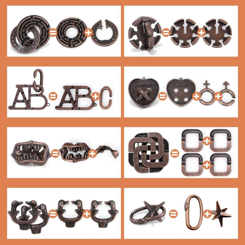 Mytothfy interlocking 3D metal puzzle, durable design for focused play.