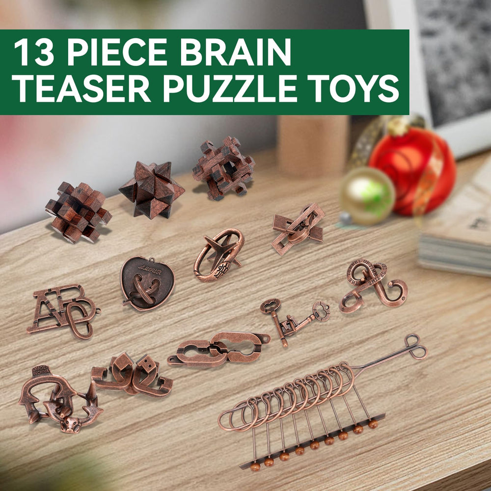 Mytothfy metal 3D puzzle challenges spatial reasoning with sleek design.