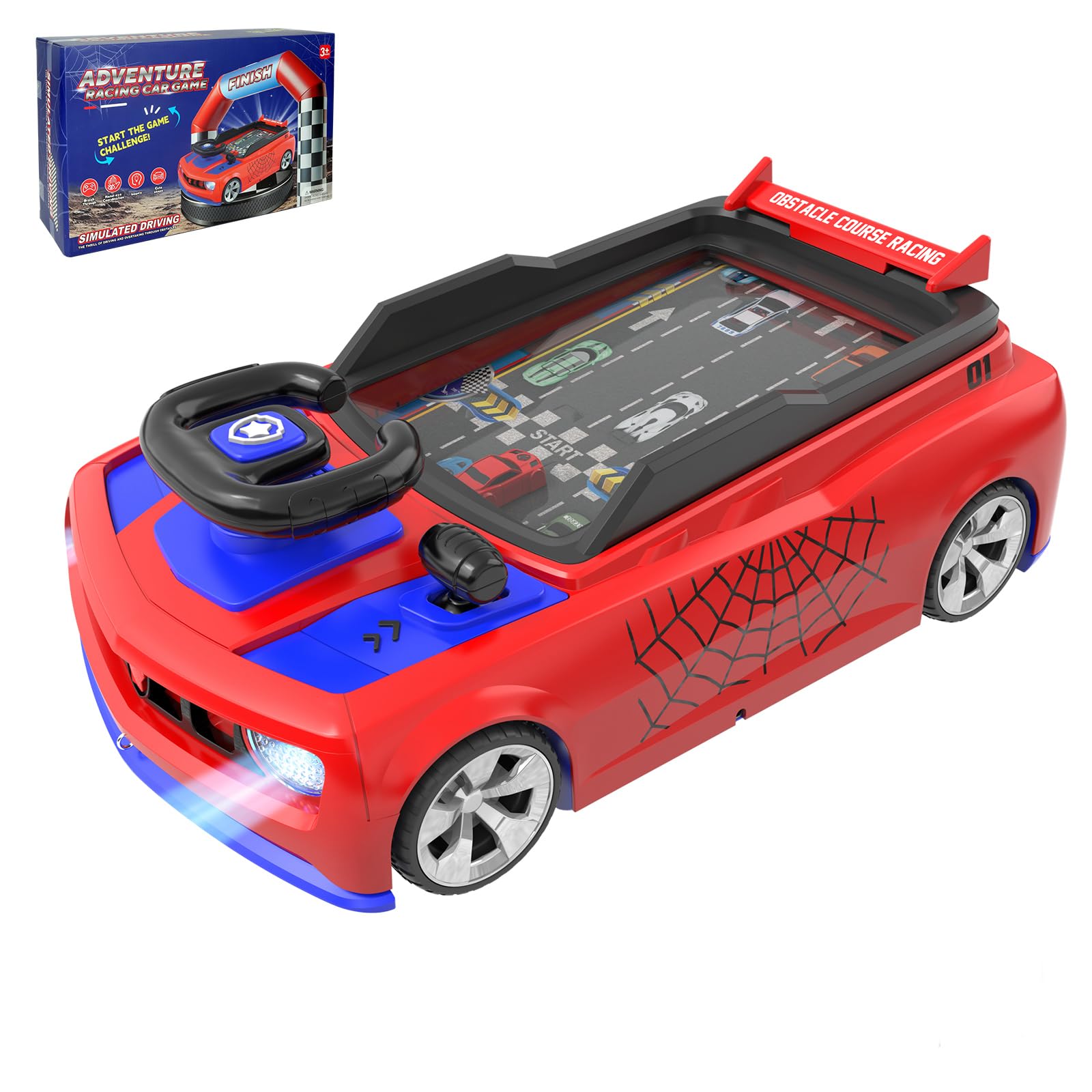 Mytothfy musical steering wheel toy with bright colors for immersive play.