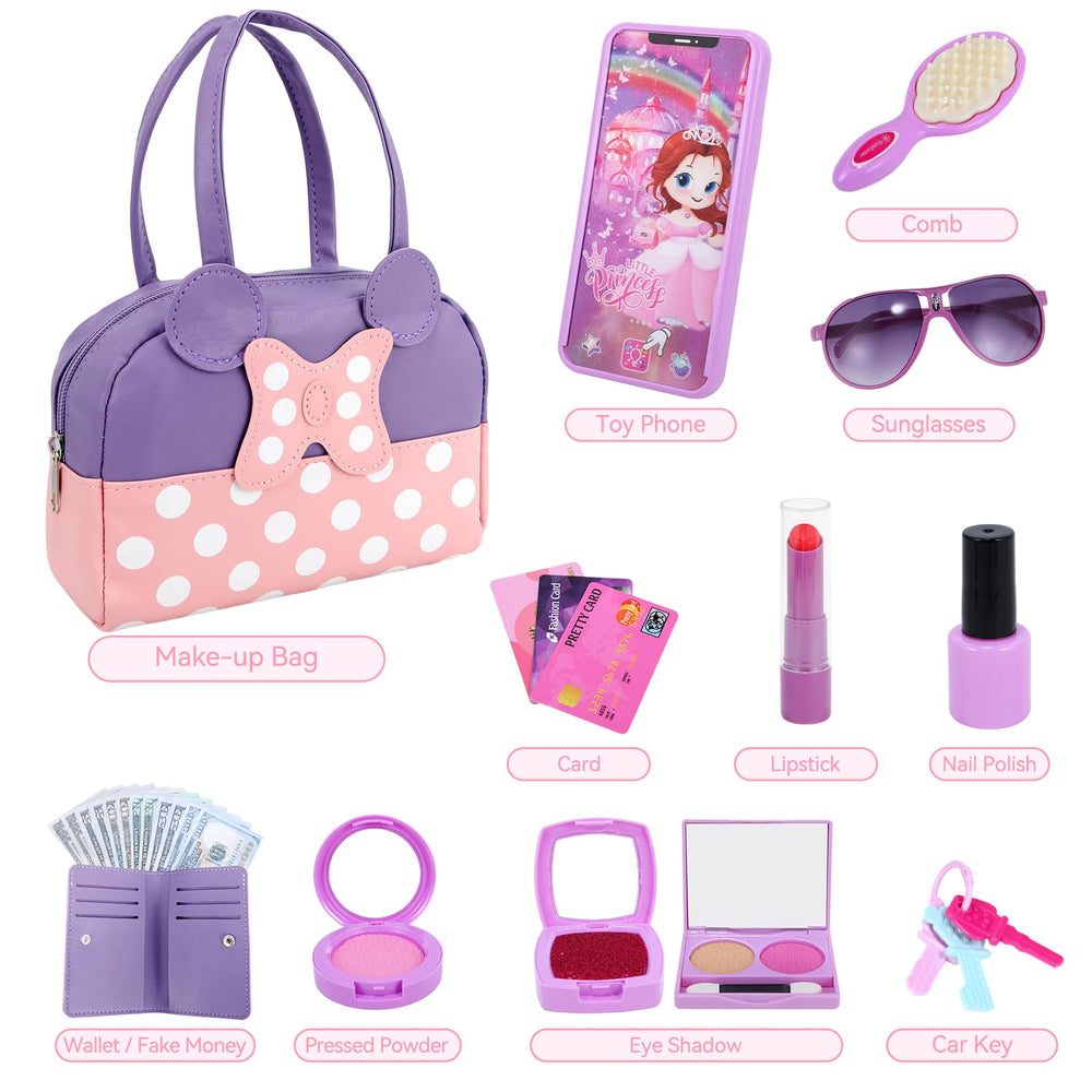 Mytothfy pretend purse set packaging as a gift-ready display
