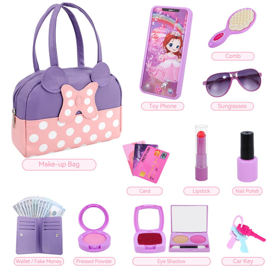 Mytothfy pretend purse set packaging as a gift-ready display