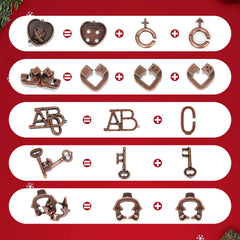 Mytothfy wooden interlocking puzzle set emphasizes tactile, durable construction.