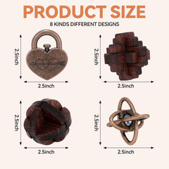Mytothfy wooden-metal 3D interlock puzzle helps improve spatial reasoning on the go.