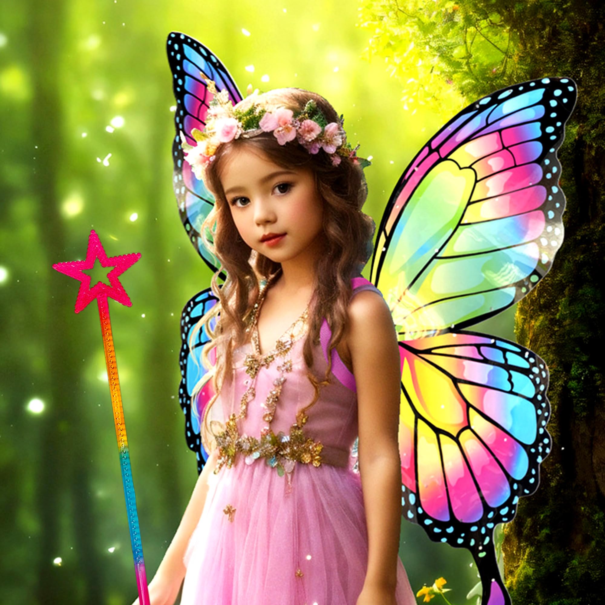 MYUBWTF Ridescence wand featuring sparkling stars for costume magic